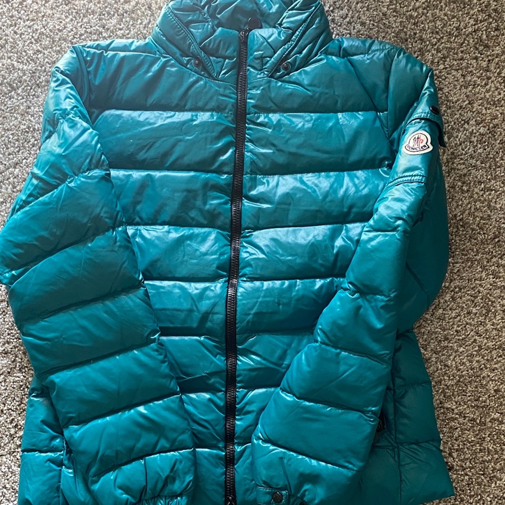 Moncler Teal Puffer Jacket